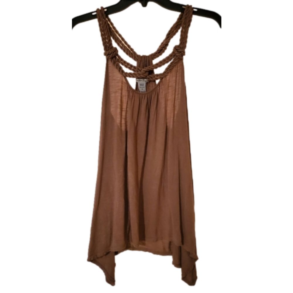 American Rag braided rope boho tank top. - Picture 1 of 8